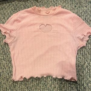 Heart key hole shirt